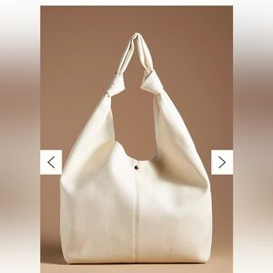 Anthropologie Ivory Live Knot Bag